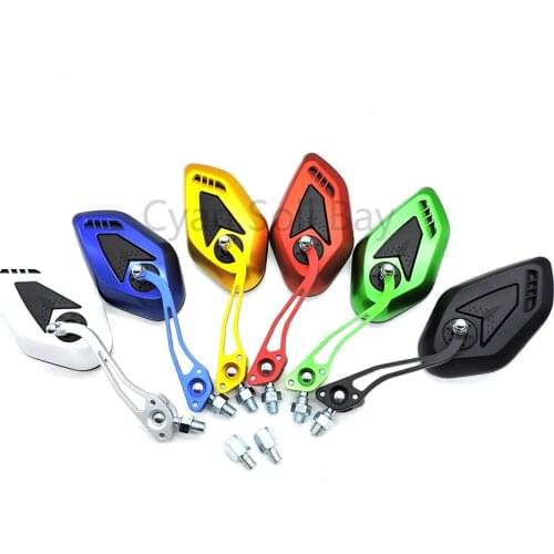 6 Colors for Suzuki Benelli Yamaha Motorcycle Mirror Motorbike Rear View Mirrors Parts Moto Accessories Scooter Rearview Mirror