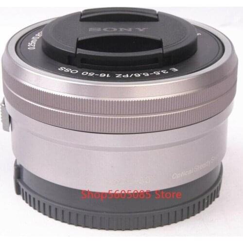 Used Silver SEL 16-50mm F/3.5-5.6 PZ OSS SELP1650 16-50 E-Mount Zoom Lens For Sony A5000 A5100 ILCE-5000 ILCE-5100 NEX-5R