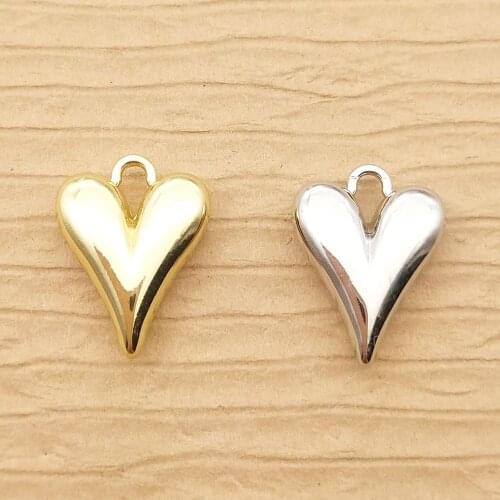 10pcs 11x15mm heart charms for jewelry making earring pendant bracelet charm necklace charm diy finding