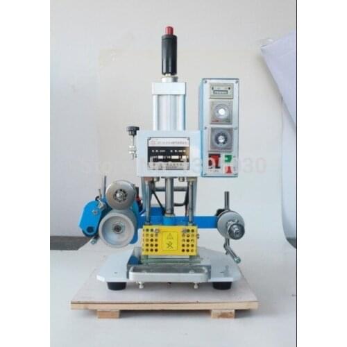 110V ZY-819-A Automatic Stamping Machine leather LOGO Creasing machine,High speed name card Embossing machine