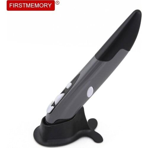 2.4Ghz Wireless Mouse 1600DPI Optical Laptop Mouse Portable Pen Shaped Creative Mause USB Ergonomic Vertical Mice For PC Gamer