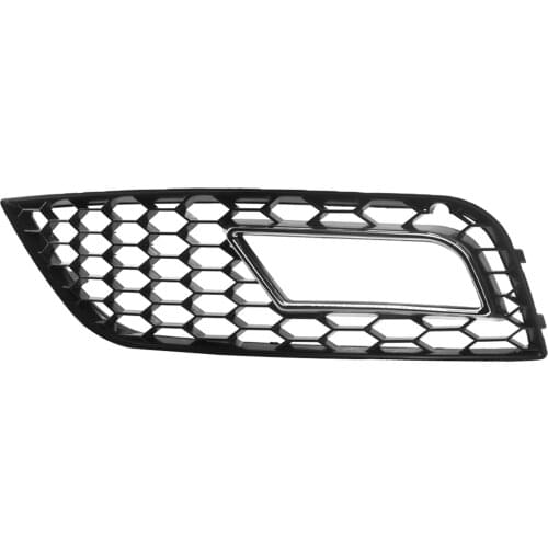 2 Piece Fog Light Grille Grill Cover for Audi A4 B9 13-15 8K0807681K 8K0807682K Black Easy Clean Professional Premium Compact