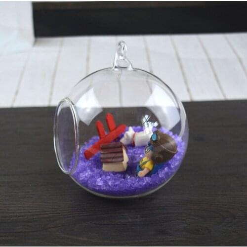 Diameter=12cm 27pcs/pack Glass Globe Vase Hanging Glass Terrarium Vase Top Popular Wedding Decoration Glass Pendant