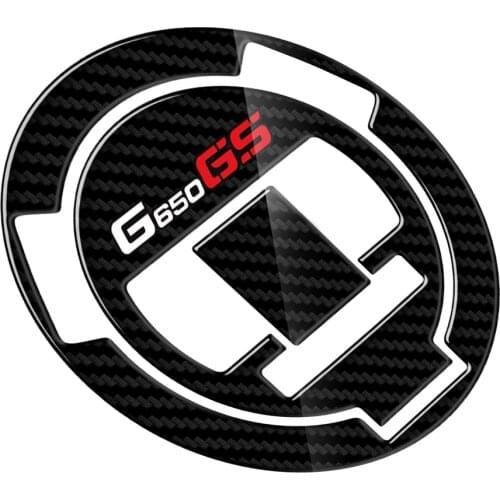 3D Carbon-look Motorcycle Fuel Gas Oil Cap Tank Pad Tankpad Protector Sticker for BMW G650GS G650 GS From 2008