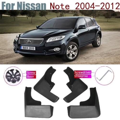 Mud Flaps Guard Splash Flap Mudguard Accessories Mudflap Fender For Nissan Note E11 2012~2004 2011 2010 2009 2008 2007 2006 2005