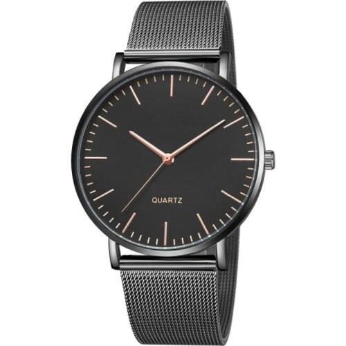 2020 New Mens Watch Business Fashion Couple Watch Quartz Watch Ultra-thin Stainless Steel Calendar Male Watch Female Clock Gift