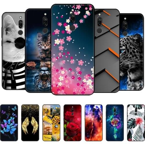 For xiaomi redmi 8 Case Back Phone Cover For redmi 8 hongmi 8 Bumper Bag Silicon Soft Protective Painted coque black tpu case