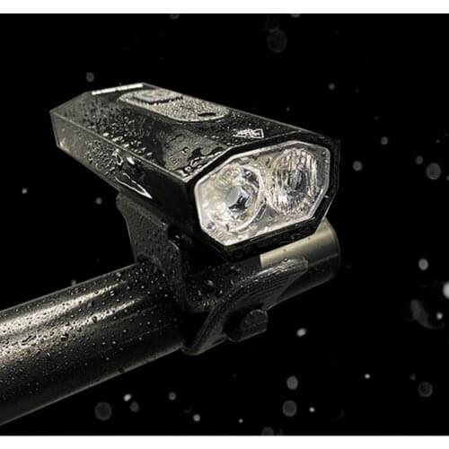 Double Bicycle Front Light T6 LED Flashlight USB Rechargeable Cycling Bicycle Flashlight Mountain Road Night Riding Headlight