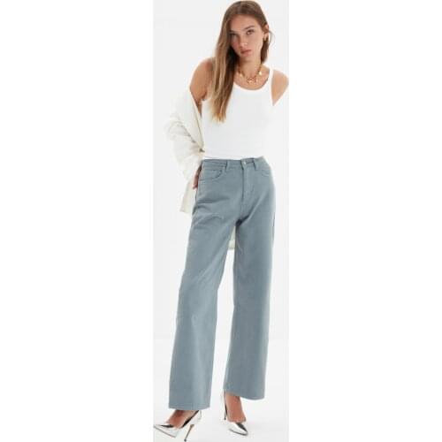 Trendyol High Bel Wide Leg Jeans TWOAW22JE0347