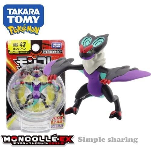 Takara Tomy Tomica Pokemon Pocket Monsters Moncolle MS-43 Noivern 3-5cm Mini Resin Anime Figure Toys For Children Collectibles