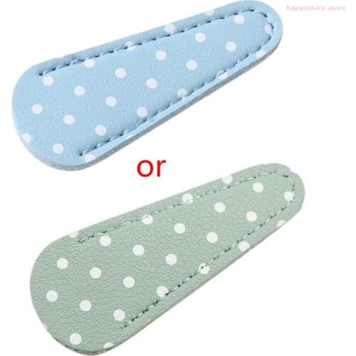 HX6D Leather Embroidery Scissors Sheath Cover Barber Hairdressing Shears Holster Protective Storage