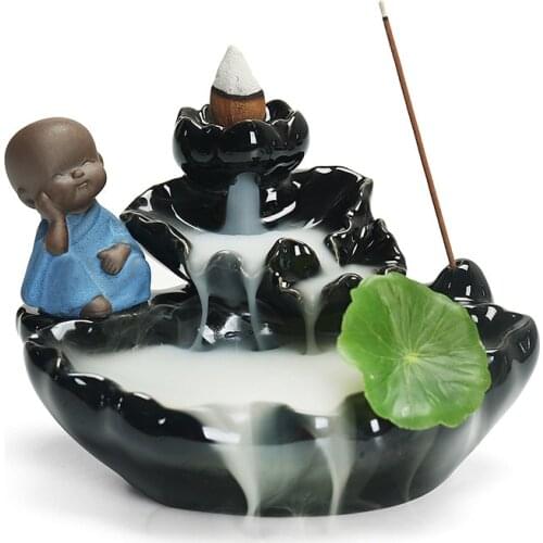 1Pcs Waterfall Incense Burner Backflow Ceramic Incense Holder Incense Fountain Incens Wholesale