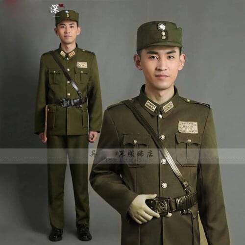 The Republic Of China Military officers in American uniforms high-grade general TV Moive costume TaiWan Army Traditional Outfit