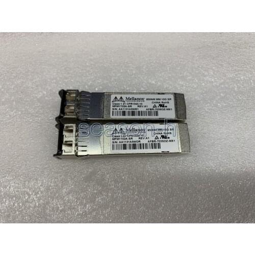 Mellanox 2pcs MFM1T02A-SR Compatible 10GBASE-SR SFP+ 850nm 300m Transceiver