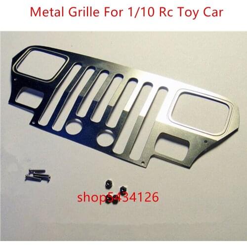 Metal Front Grille Fit For 1/10 Rc Toy Car Tamiya cc01 YJ Wranglers Body Option Parts