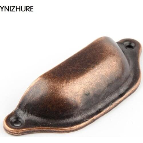 YINZHURE 10pcs 33*98mm Retro metal kitchen drawer door handle furniture knob knob hardware cabinet antique bronze shell handle