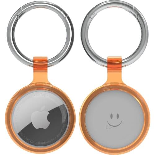 Soft Protector Skin Shell Case For Airtag Keychain TPU Protective Sleeve for Apple Airtags Locator Tracker Anti-lost Device