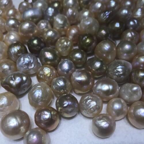Natural Baroque Pearls, Loose Freshwater Edison Pearls, 10-13MM Super Big Size Round Pearls, 30PCS/LOT