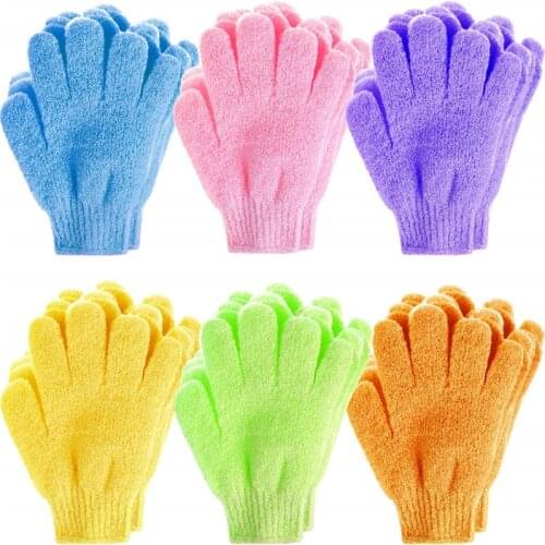 Bathroom Supplies Children Bath Towel Infant Supplies Five-finger Gloves Nylon Exfoliating for Shower Scrub 1Pcs Multicolour