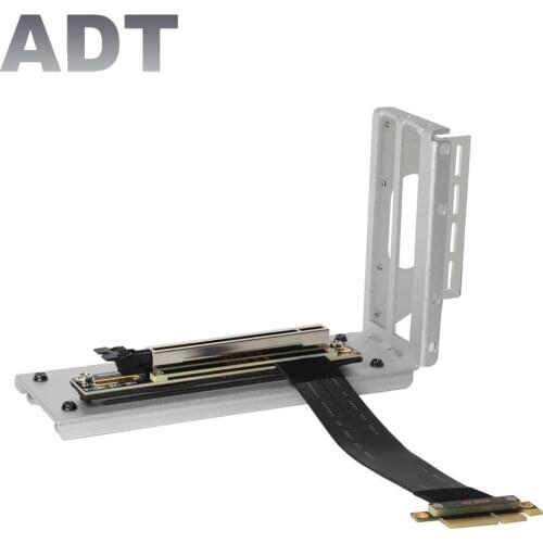 PCI Express PCIe 3.0 x4 to x16 Extension Cable 32G/bps PCI-E 4x 16x GTX1080Ti Graphics SSD Bracket Graphics Card Vertical Holder
