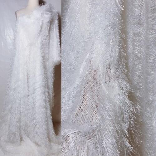 Feather-flowing three-dimensional ceremony clothing designer fabric background fabric