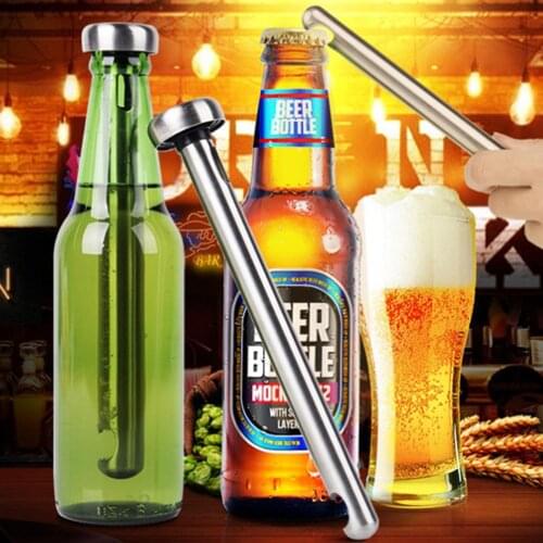 304 Stainless Portable Beer Wine Beverage Chiller Stick Cooler Kitchen Tool