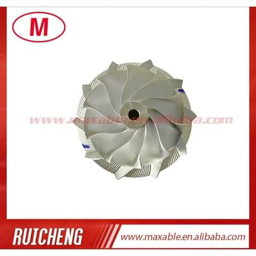 RHF5 51.00/66.00 mm 10+0 blades Reverse high performance turbocharger billet/milling/aluminum 2618 compressor wheel