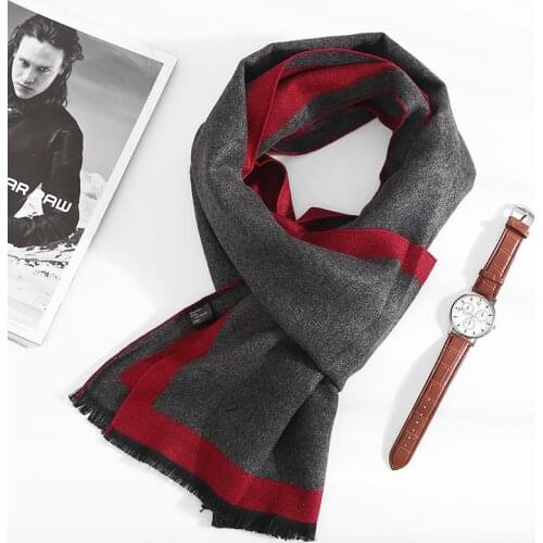 Luxury Brand New Designer Mens Cashmere Scarf Winter Warm Neck Scarves Shawl Men Soft Tassel Fashion Women Shawls Wraps Stoles