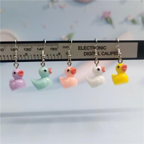 1Pair European Little Yellow Duck Drop Earrings For Women Girl Cute Animals Dangle Earring Student Gift Fashion Jewelry EC110