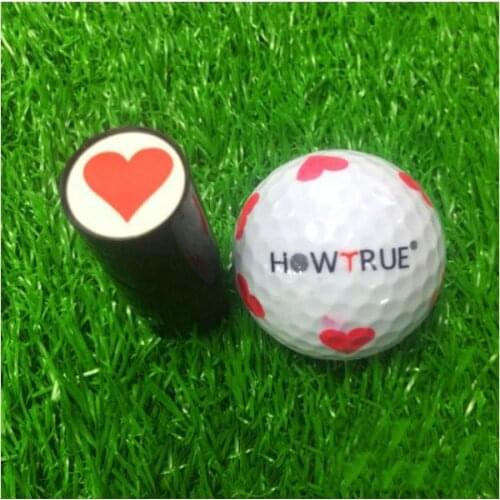 2pcs Golf Ball Stamper Stamp Heart Skull Eagle Print Golfer Gift Keepsake Training Aids Club Accessories