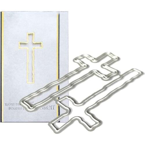 Cross Alphabet Letter Metal Cutting Dies Stencil Scrapbooking DIY Album Stamp Paper Cards Embossing Decor Craft Art New for 2020