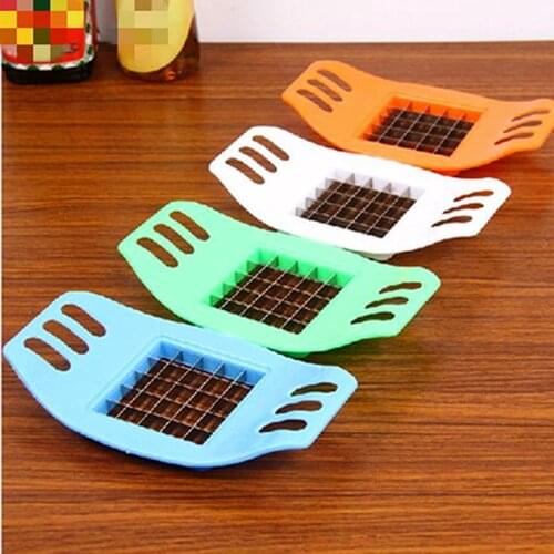 At Home Stainless Steel Vegetable Slicer Cutter Chopper Chips Quick & Easy Making Potato Cutting Fries Tools Kitchen Accessories