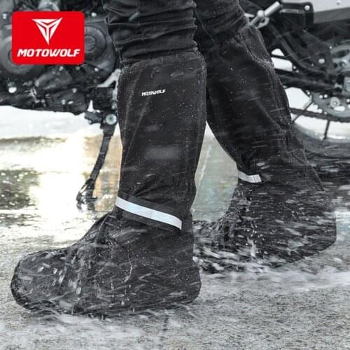 Universal Motorcycle Riding boots cover Waterproof wear-resistant shoe cover Four seasons long tube thick anti-skid shoe cover