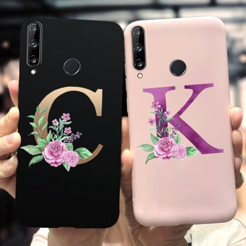 For Huawei Y7P Back Cover Matte Case on Huawei Y6p Candy Letter Soft TPU Shockproof Phone Case For Huawei Y5P Y6P Y7P 2020 Cover
