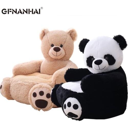 1pc 50*50*45CM Cute Panda Super Soft Baby Sofa Chair Plush Toy Cartoon Teddy Bear Children Seat Plush Cushion Birthday Presents