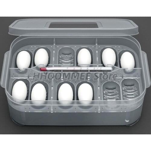 1pc Practical Plastic 12 Grids Plastic Reptiles Egg Incubator Tray Lizard Snake Eggs Hatcher Box Incubation Tool Terrariums Hot