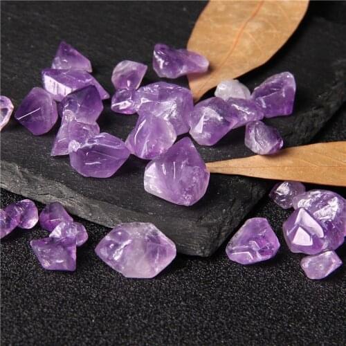 20-35MM Natural Crystal Dream Amethyst Tumbled Chips Crushed Stone Healing Reiki Jewelry Making Home Decor Or FishTank Stone 50G