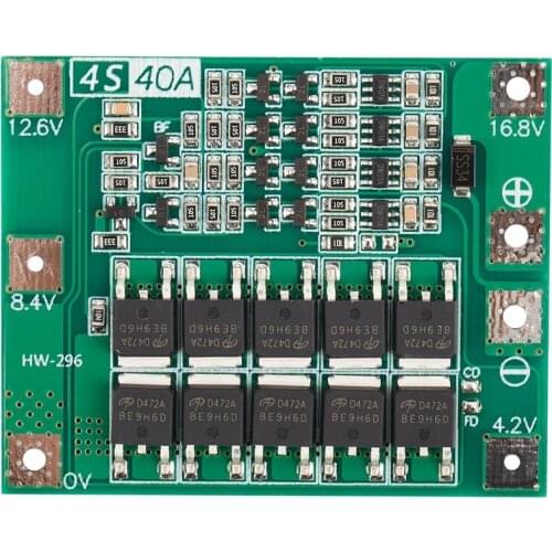 4S 40A Li-Ion Lithium Battery 18650 Charger Pcb Bms Protection Board for Drill Motor 14.8V 16.8V Lipo Cell Module