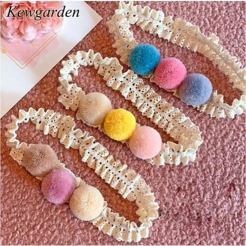 Kewgarden Cute Hairball baby hair band girl hair accessories baby headbands 5Pcs