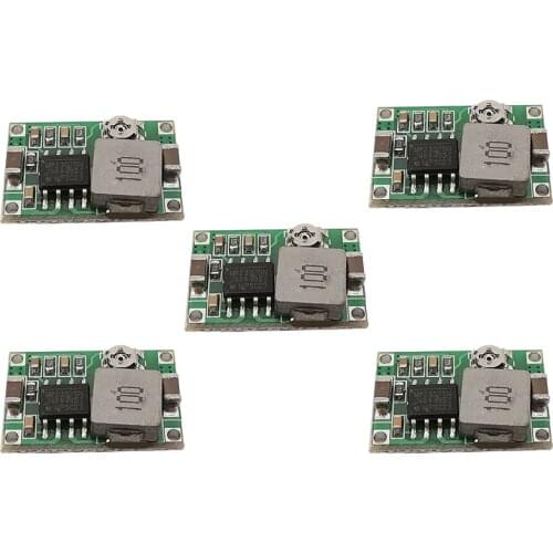 5Pcs Mini RC Airplane Module Mini360 DC-DC Buck Converter Step Down Module 4.75V-23V to 1V-17V
