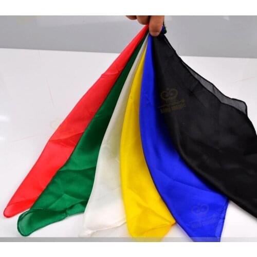 6pcs 30*30cm Change Color Silk Scarf Magic Tricks Learning & education Magic silk for close up magic prop Accessories Wholesale
