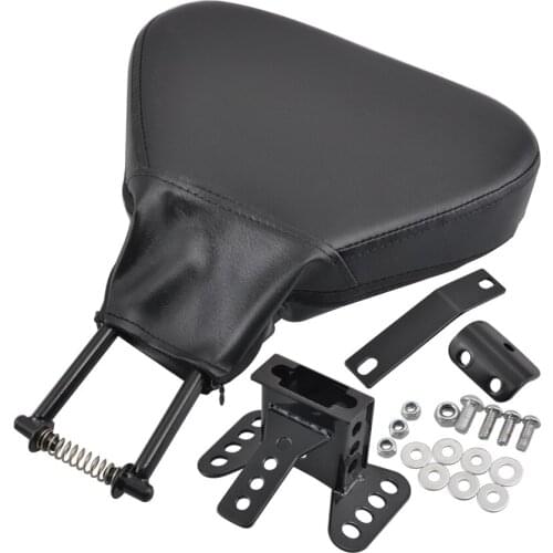 Motorcycle Accessories Black Leather Adjustable Rider Driver Backrest For Harley 09-Up Touring Road King Street Road Glide