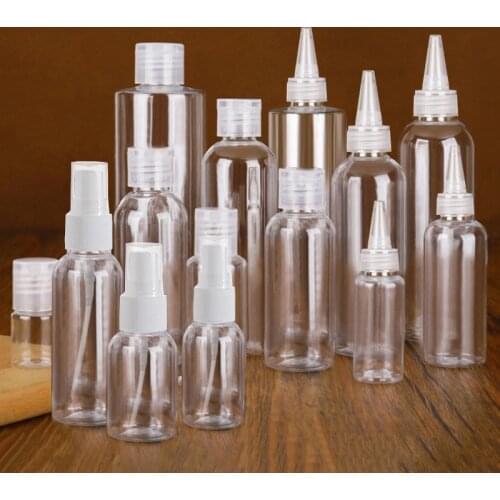 5-250ML Sharp-mouth Bottle Clamshell Bottle Spray Bottle Lotion Liquid Refillable Bottles Travel Seal Toxic Free And Safe