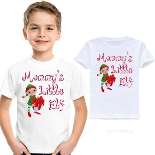 Childrens T Shirt Short Sleeve Boy/Girl/Baby Christmas T-Shirt Kid Santa Claus Tee Shirt