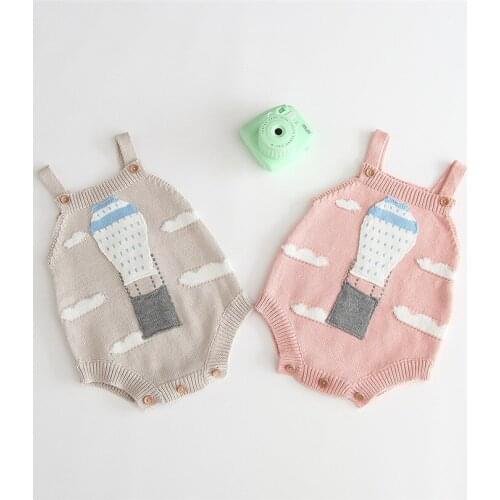 Knitted Baby Clothes Cotton Newborn Baby Romper Sleeveless Infant Toddler Jumpsuit Baby Girl Boy Romper Onesie Overalls 0-2Y