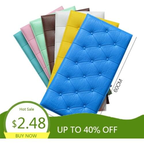 Wall Stickers Self Adhesive Foam Decor DIY 3D Brick Wallpaper For TV Background Kids Living Room Waterproof Wall Sticker