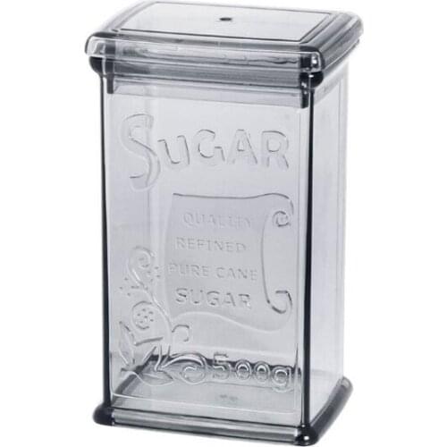 Plastic Rectangular Candy storage box pastel color sweet colors kitchens transparent and matte sealed moisture proof large pet f