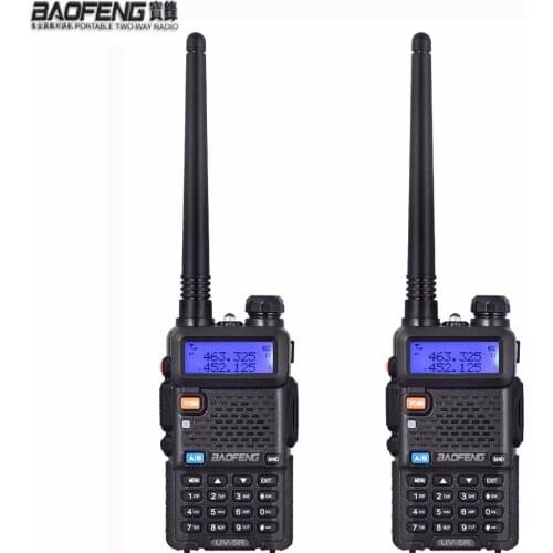 NEW 2 pcs Baofeng uv-5r ham Radio headsets Walkie Talkie 10 km For Two Way radio Station Dual Band Vhf Uhf Mobile uv5r CB amador