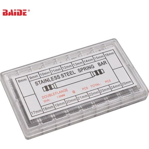 Diameter 1.5mm 360pcs/box 8mm -25mm Stainless Steel Spring Bar Link Pins Tool for Watch Band Repair 100set/lot