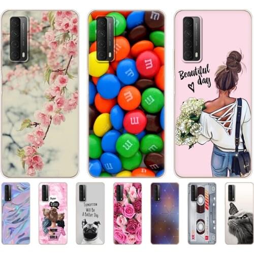For Huawei P smart 2021 Cases 6.67" Soft touch Silicon Back Phone Cover For PSmart 2021 Bumper Protective Funda Shell Etui Bag